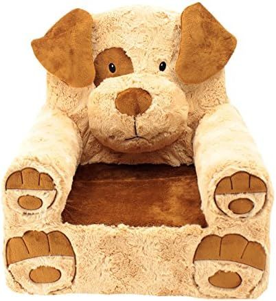 Animal Adventure | Sweet Seats | Tan Dog Children's Plush Chair, Larger :14" x 19" x 20" | Amazon (US)