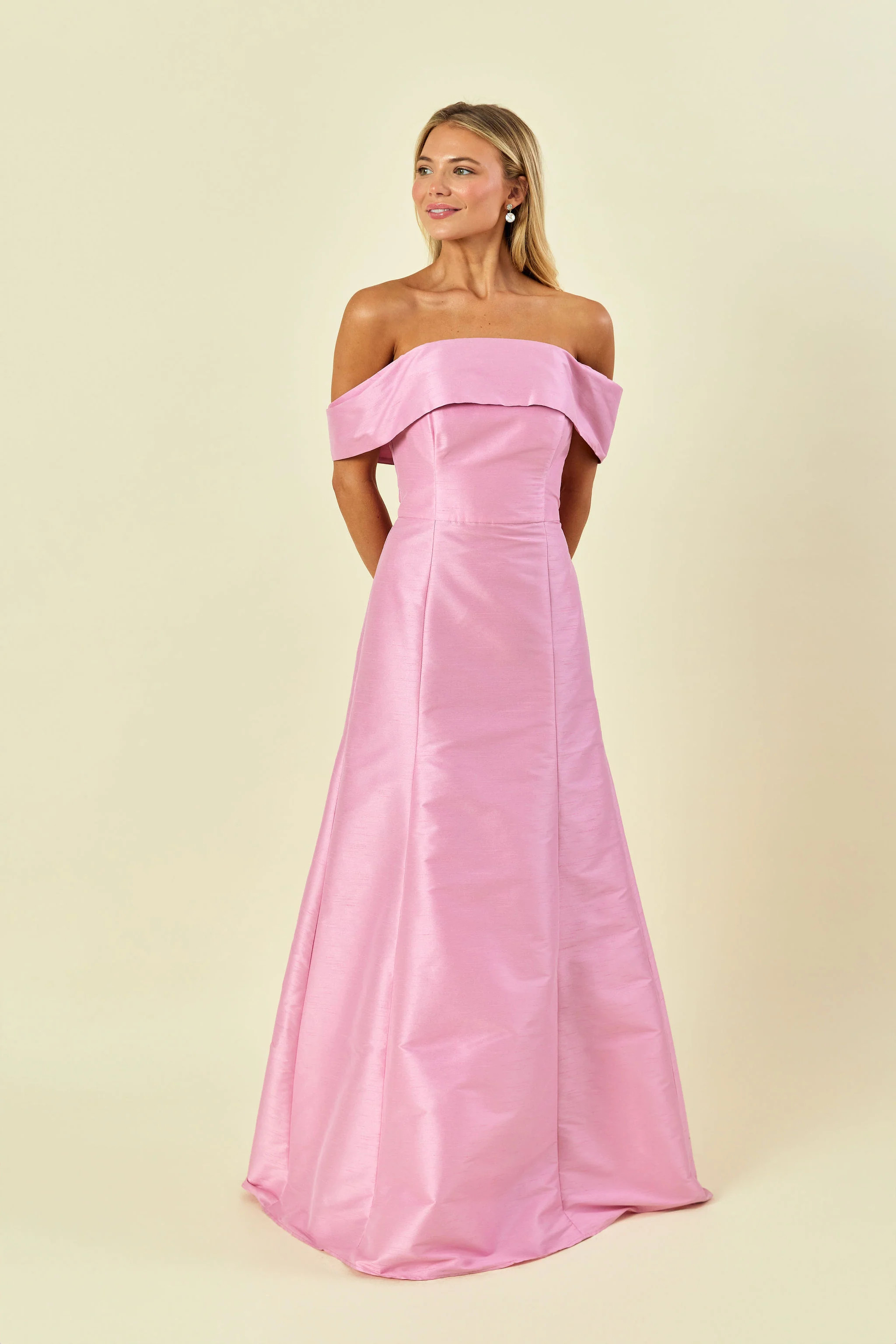 Christy Floor-Length Off-the-Shoulder Bridesmaid Dress | LulaKate