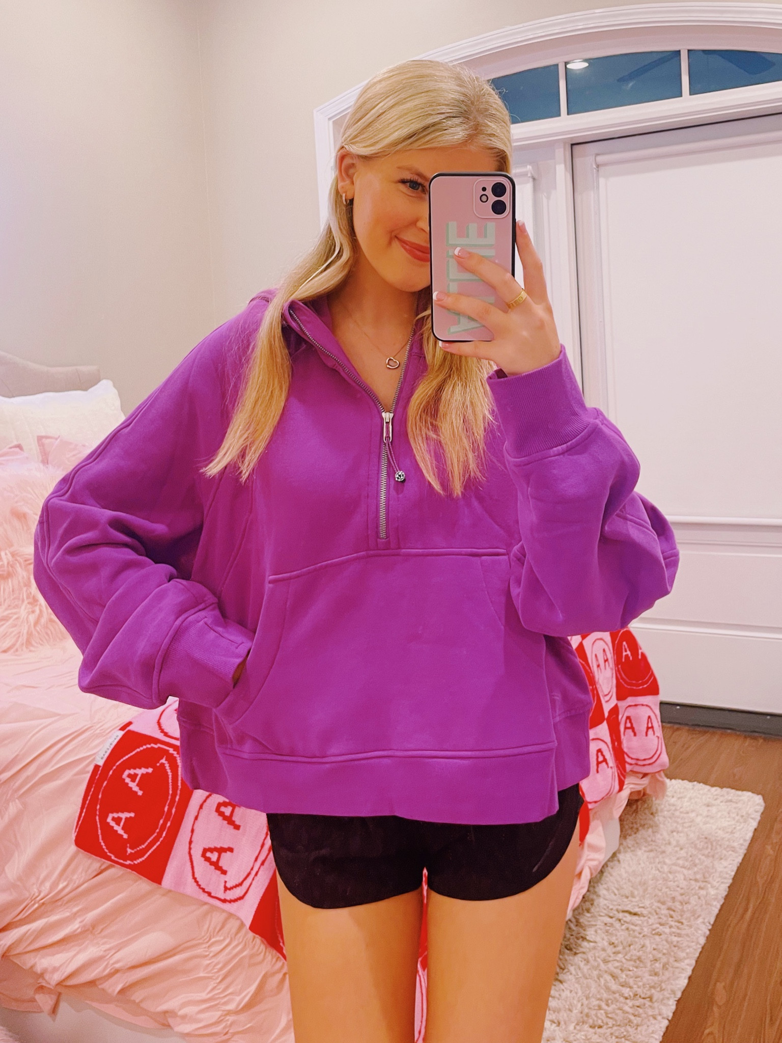 The most beautiful Scuba Half Zip! Wearing a size XL/XXL 💜💜

#LTKstyletip #LTKSeasonal #LTKfit