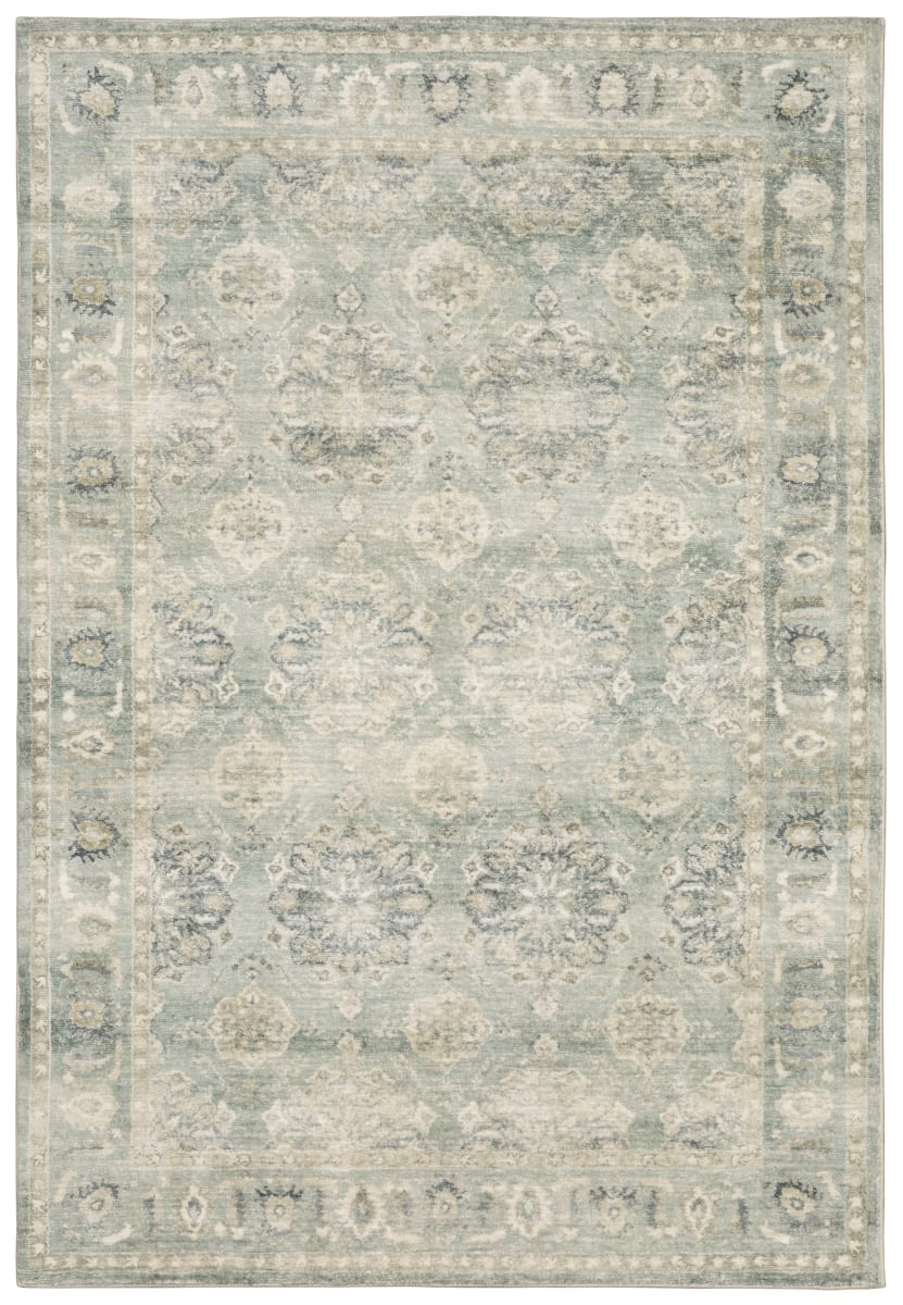 Oriental Weavers Savoy 28107 Green - Ivory Area Rug | RugStudio.com