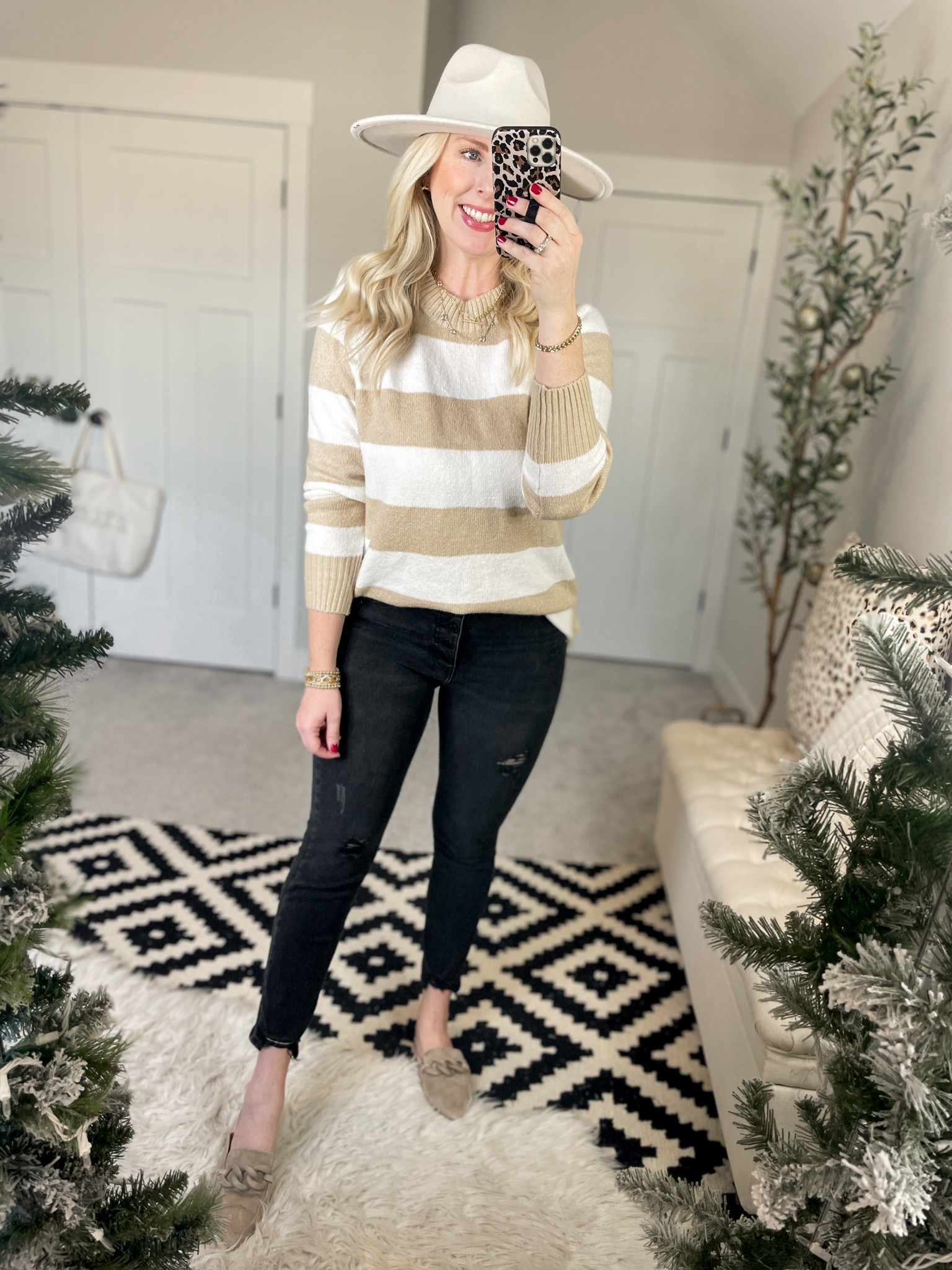 Weekend Walmart wins try on 
Striped sweater medium 

#LTKSeasonal #LTKstyletip #LTKunder50