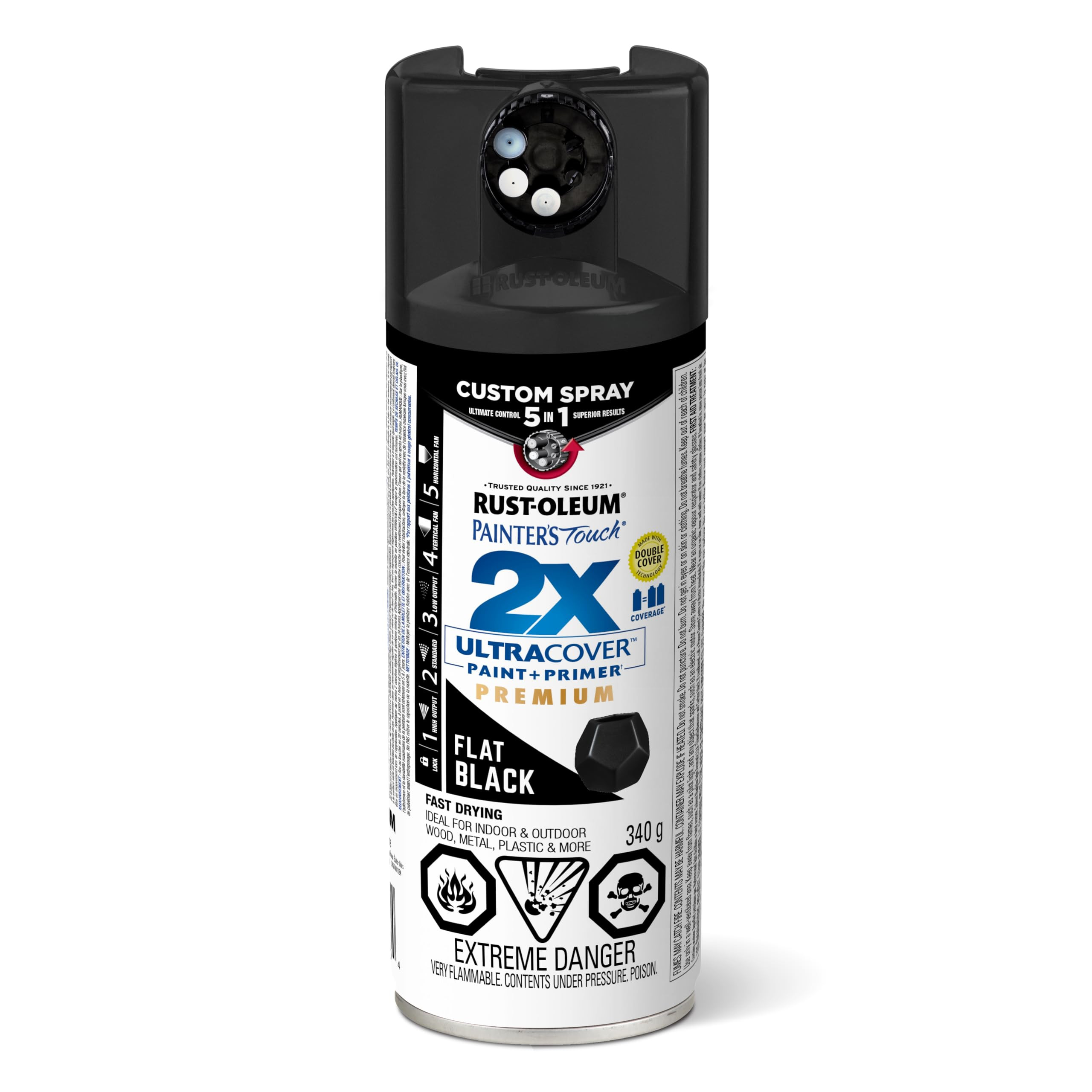 Painters Touch 2X 5-in-1 Dial Cap Flat Black 396330, 340 g | Amazon (CA)