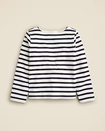 Classic mariner cloth boatneck T-shirt in stripe | J. Crew US