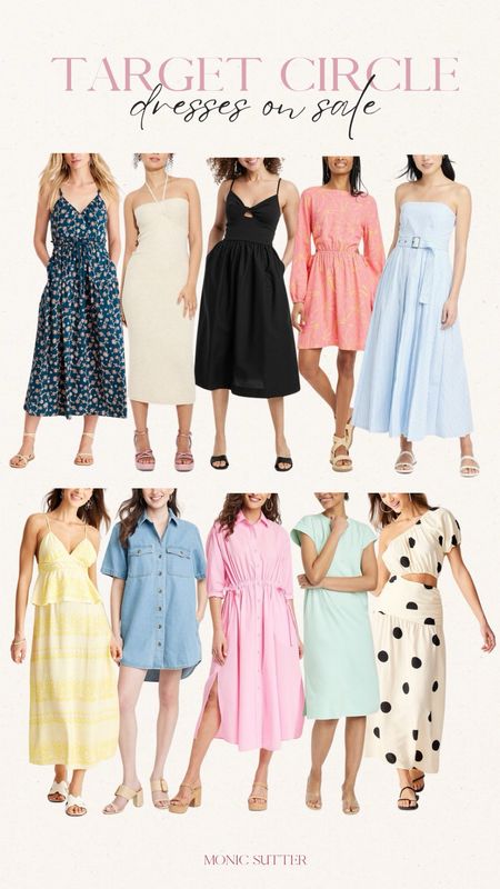 Target circle sale - target dresses on sale - target spring dresses - trendy fashion - spring dresses - favorite spring dresses - dresses on sale 

#LTKSeasonal #LTKfindsunder50 #LTKsalealert