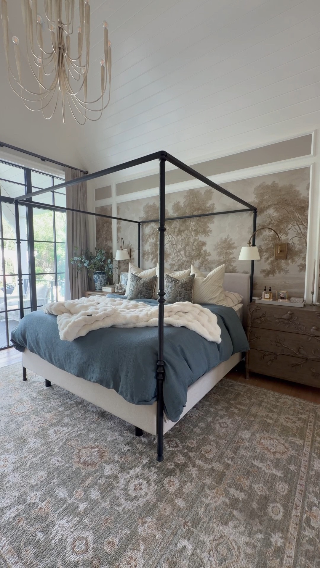 My adjustable bed frame, mattress, canopy bed, lighting, rug, and nightstands for my peaceful primary  bedroom

#LTKSaleAlert #LTKHome