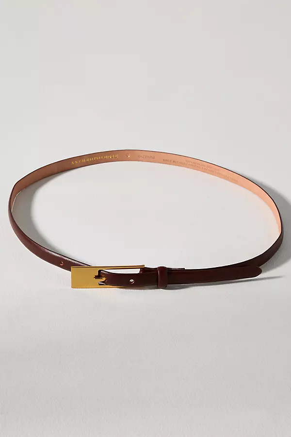 Skinny Square Buckle Belt | Anthropologie (US)