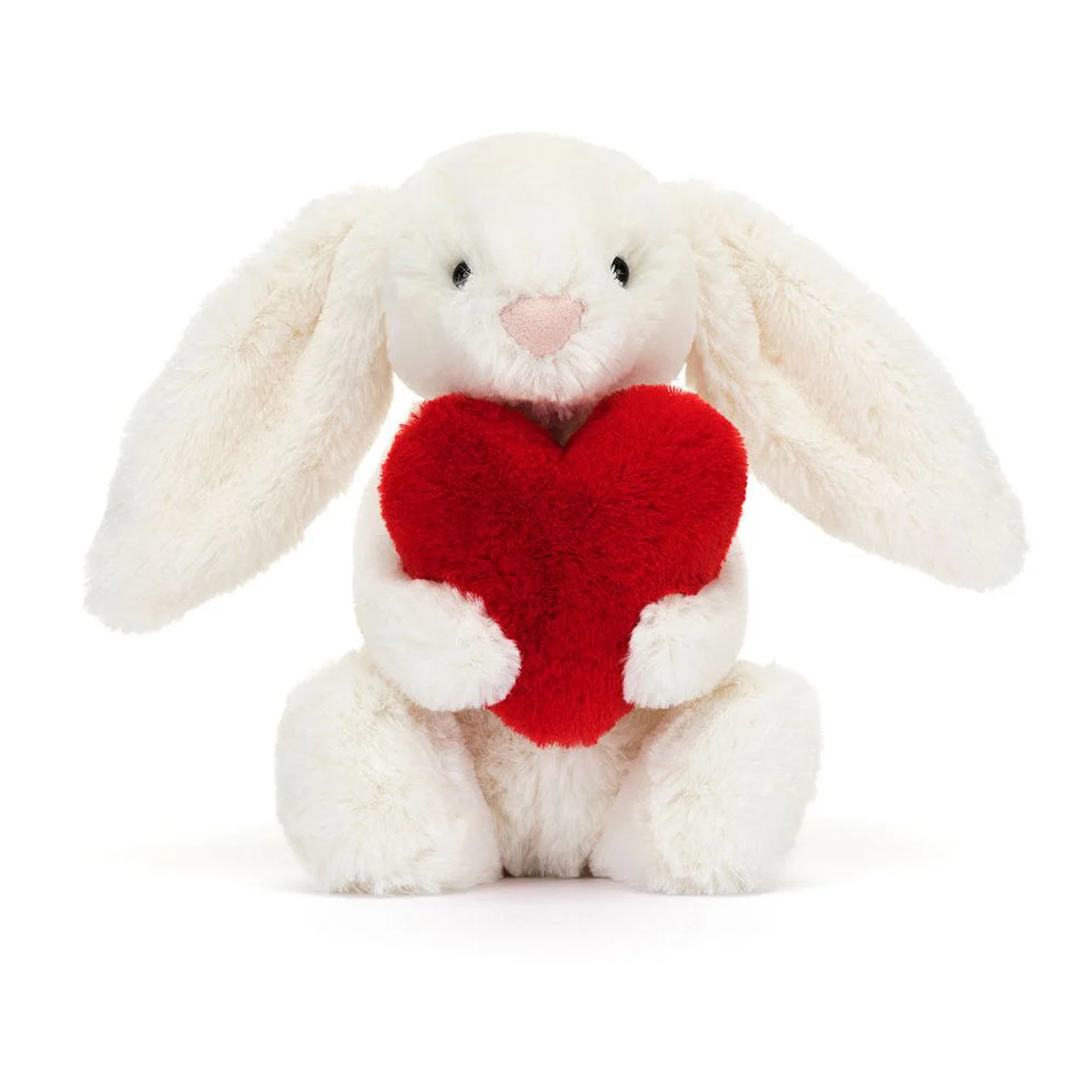 Bashful Red Love Heart Bunny Little | Paper Source
