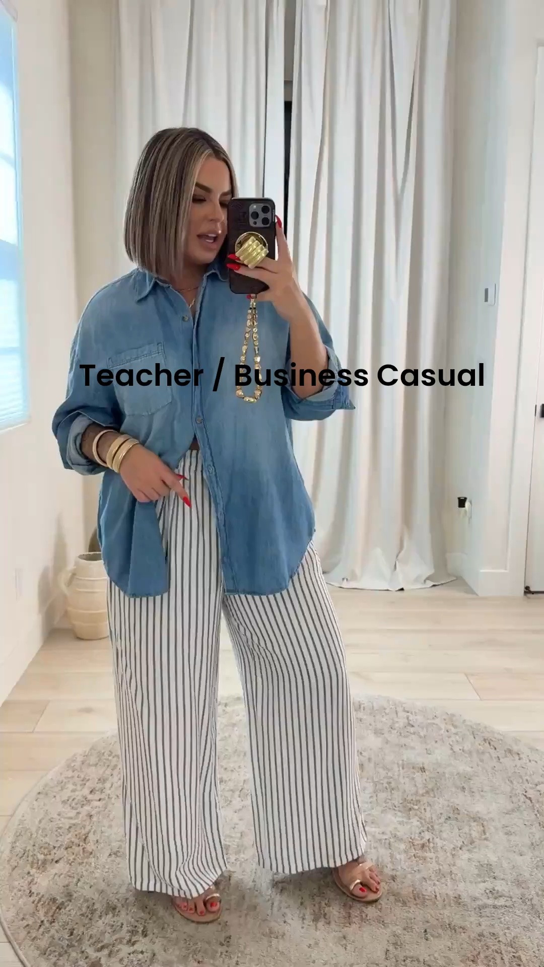 Pants XL
Top XL 
Sandals linked similar