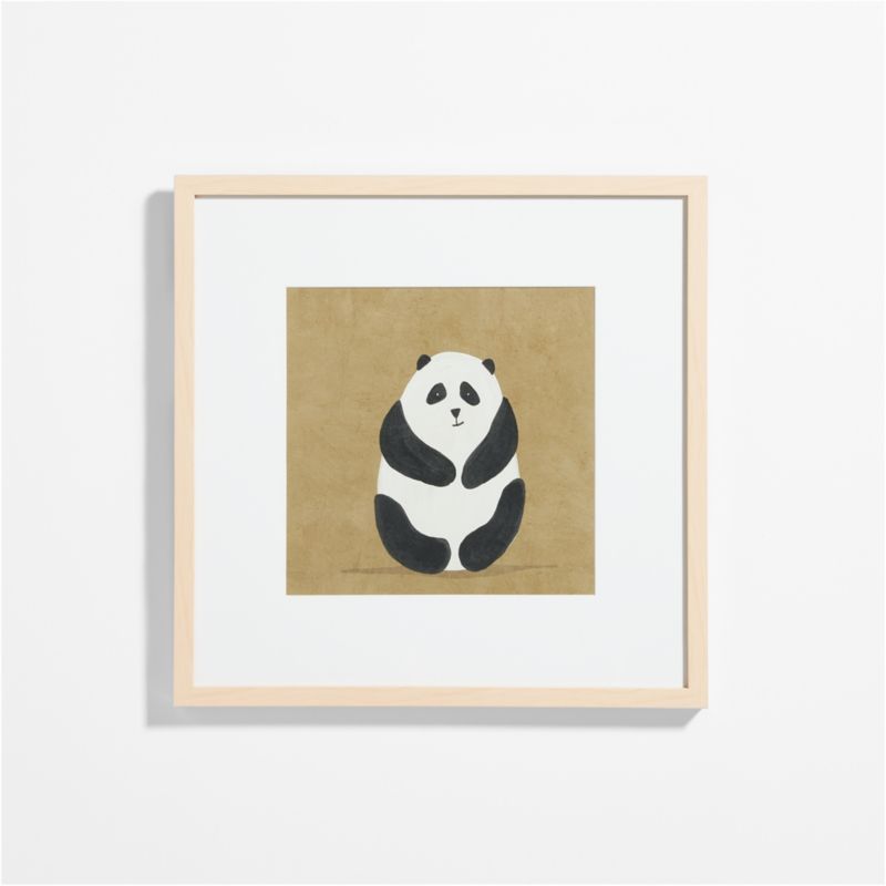 Panda Framed Wall Art Print | Crate & Kids | Crate & Barrel