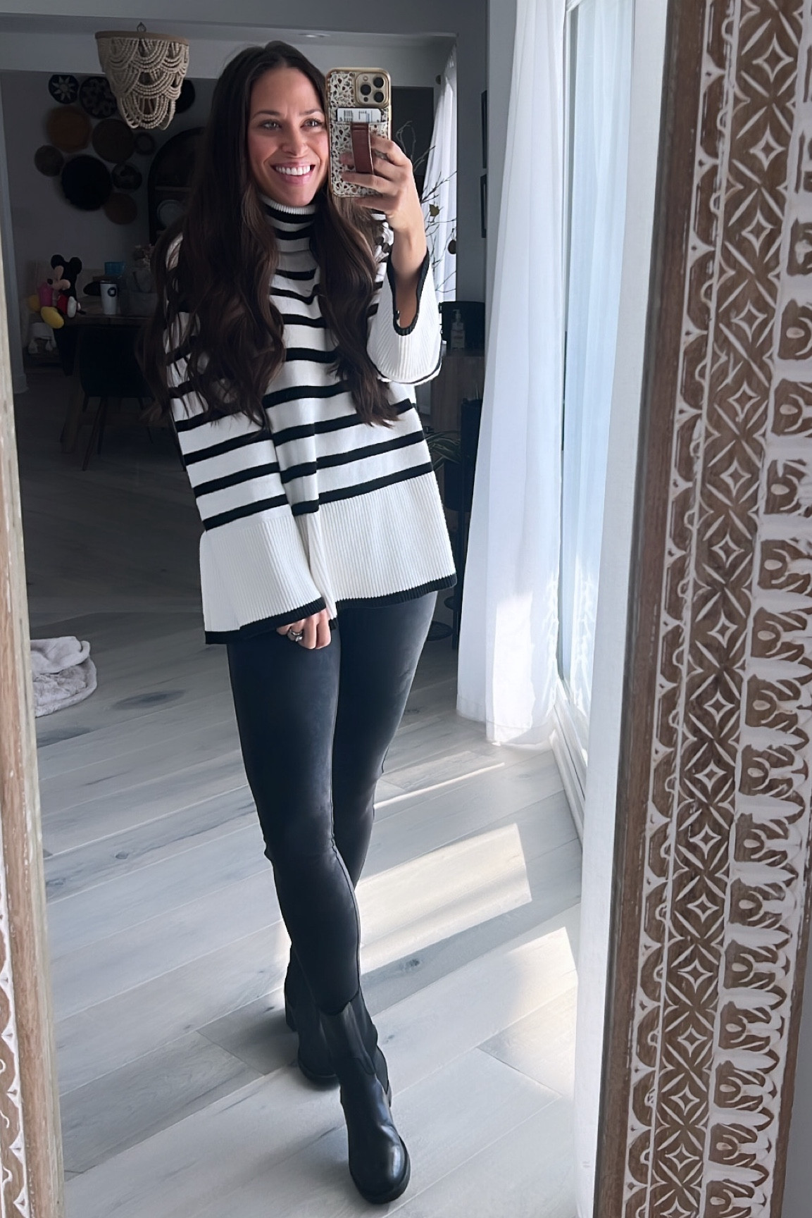 Cozy Amazon sweater! I got so many compliments on this one🖤

Amazon find | oversized sweater | under $50 | black and white sweater | spanx leggings outfit 

#LTKstyletip #LTKfindsunder50