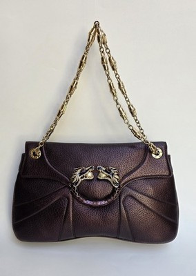 Vintage Gucci Dragon Bag Purple Leather Bag, 2004 Tom Ford Collection | eBay US