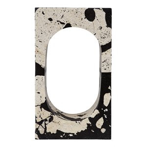 Uttermost Nouveau Contemporary Resin & Stone Sculpture in Natural White/Black | Homesquare