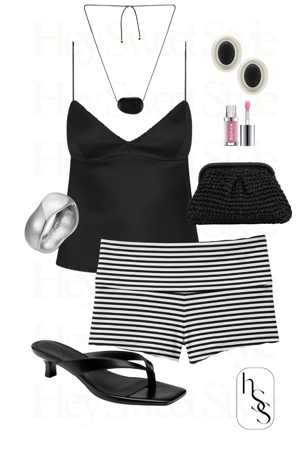 Black satin cami + striped shorts is the summer outfit combo I didn't know I needed 🤍🖤 

#LTKootd #LTKSeasonal #LTKTravel