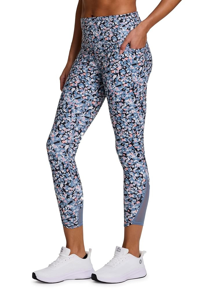 RBX Activewear Women's Yoga Leggings with Pockets, 7/8 Legging with Mesh Ankle Length Workout Pan... | Amazon (US)