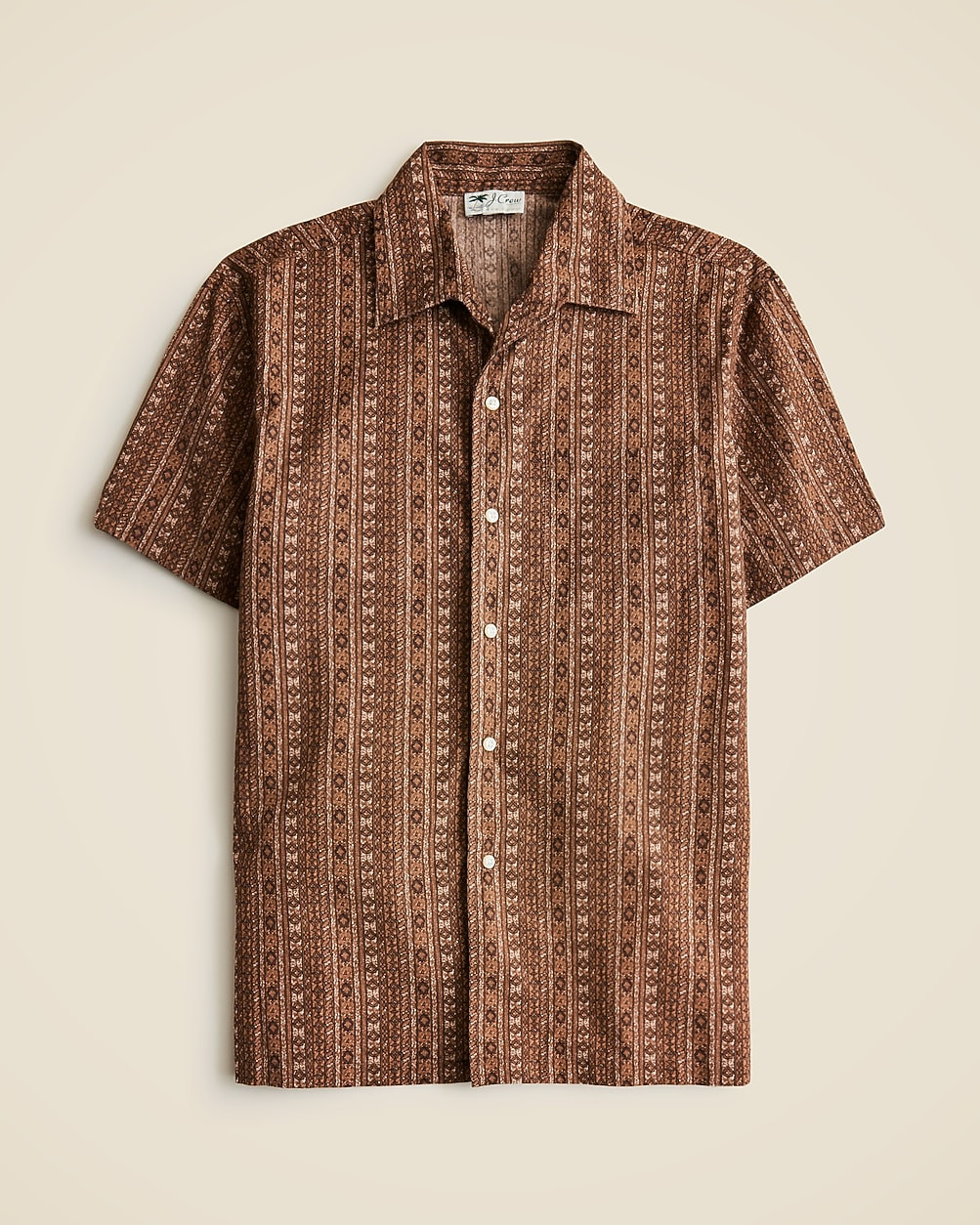 Short-sleeve Secret Wash cotton poplin camp-collar shirt | J. Crew US