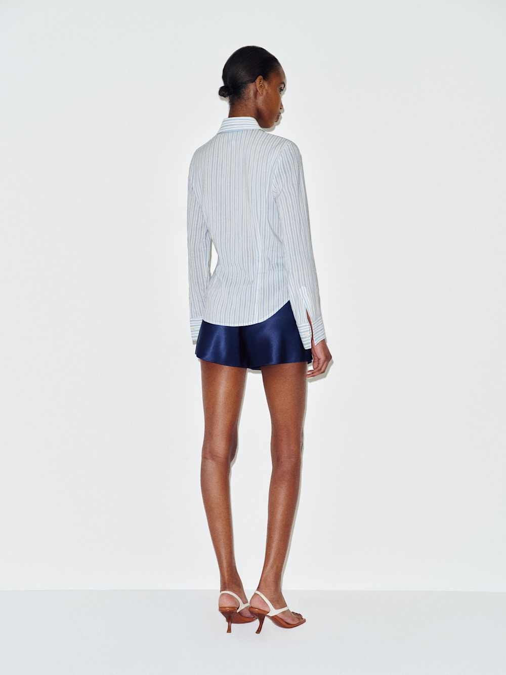 Raya Fitted Voile Shirt | Reformation (Global)