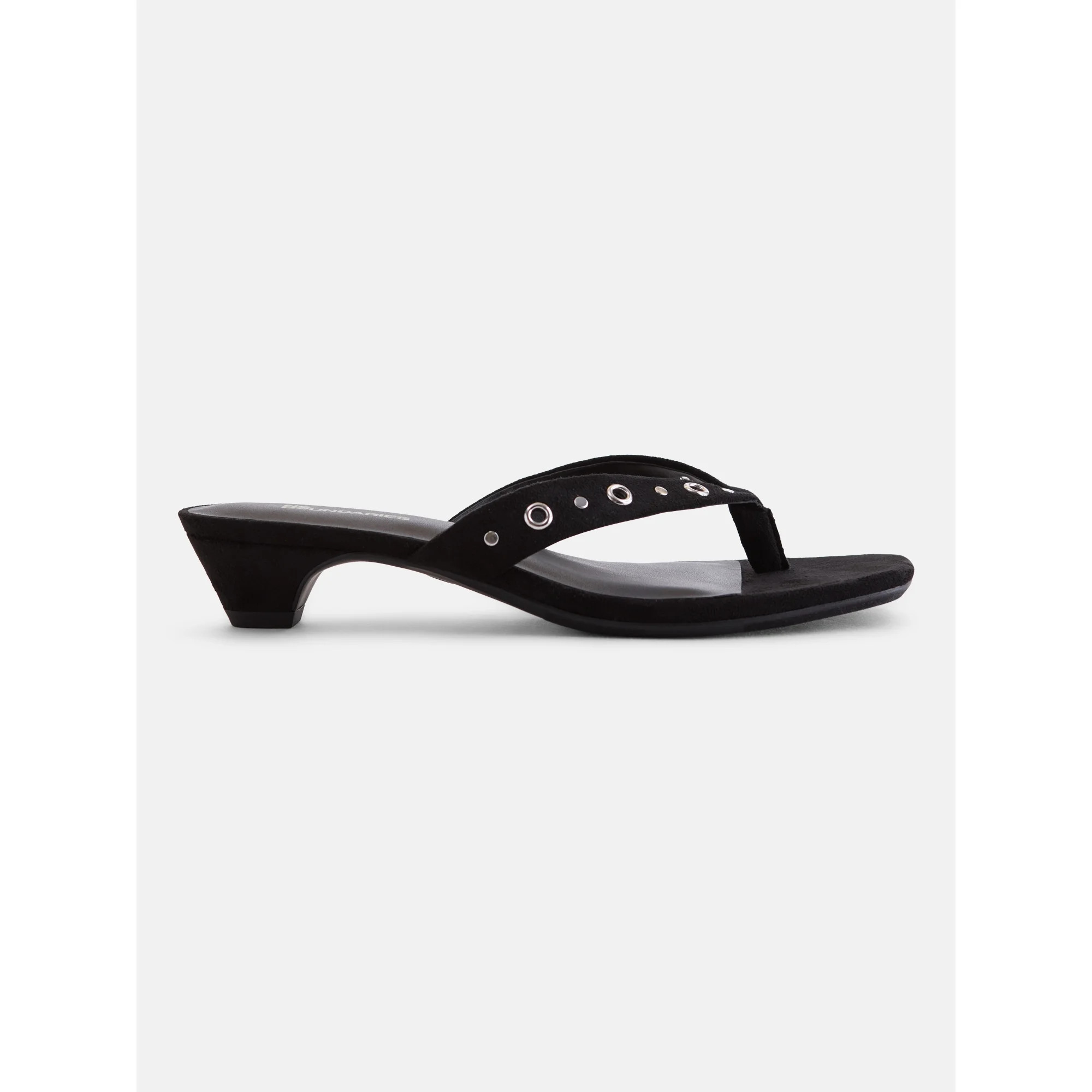 No Boundaries Women's Cone Heel Thong Sandals | Walmart (US)