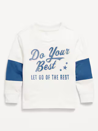 Oversized Long-Sleeve Graphic T-Shirt for Toddler Boys | Old Navy | Old Navy (US)