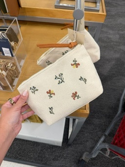This $12 embroidered travel pouch is such a cute little Target find 🤍 Perfect for makeup, toiletries, tech accessories, or keeping smaller essentials organized inside your tote!

wedding guest dress summer, country concert outfits, teacher outfits, summer outfits over 40, back to school outfits, summer dresses, vacation outfits beach, date night outfits, business casual workwear, concert outfit ideas
 

 #LTKmomlife #LTKselfcare #LTKTravel