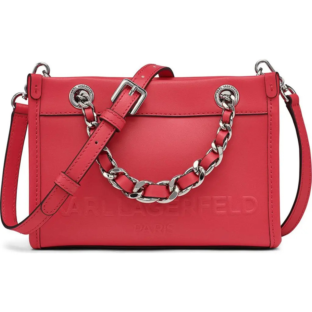 KARL LAGERFELD PARIS Savoie Crossbody in French Rose at Nordstrom | Nordstrom