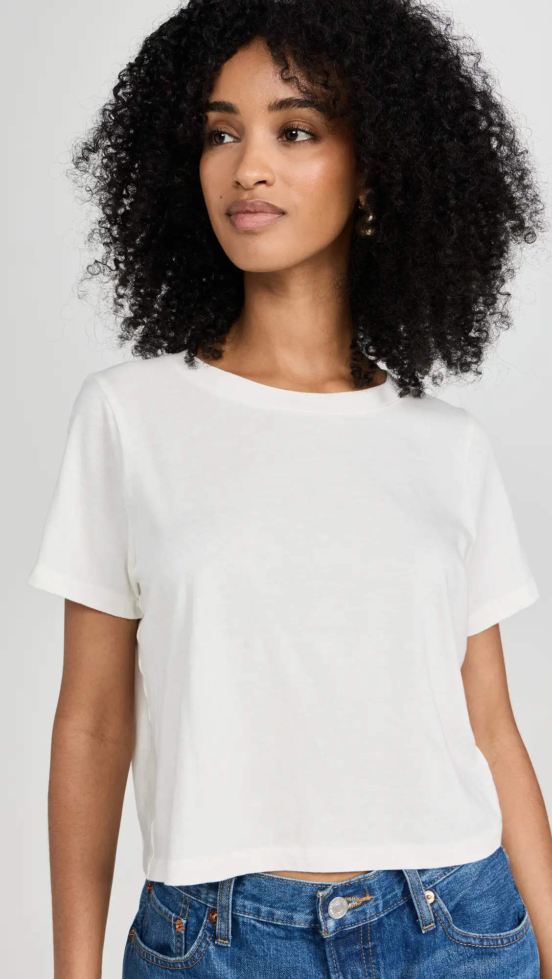 Madewell Soft Fade Cotton Boxy Crop Tee | Shopbop | Shopbop