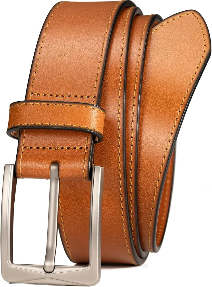 WOLFANT Men's 35mm Dress Casual Belt,100% Italian Full Grain Real Solid Leather | Amazon (US)