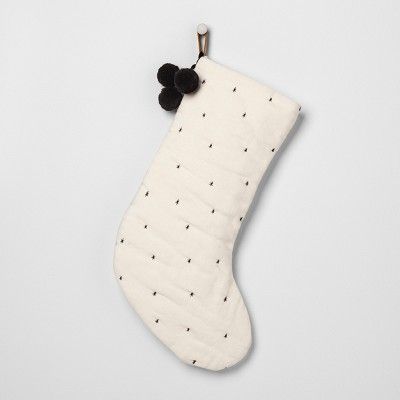 Holiday Stocking - Black / White - Hearth & Hand™ with Magnolia | Target