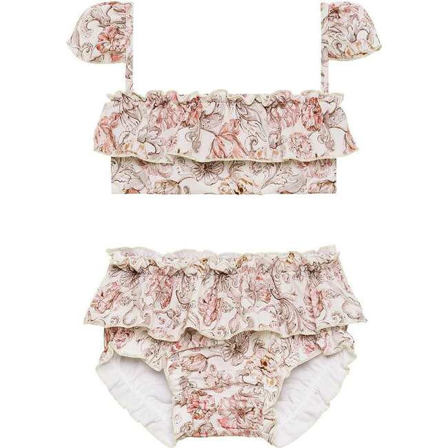 Mini Cabana Floral Print Bikini Set, Venecia | Maisonette