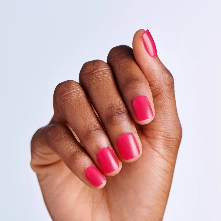 Kiss Impress Color Press On Nails Short, ‘Melting’, Pink, Squoval, 30 Count - Walmart.com | Walmart (US)