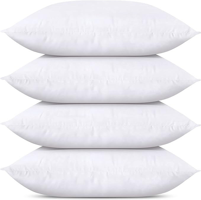 Utopia Bedding Throw Pillows (Set of 4, White), 12 x 20 Inches Pillows for Sofa, Bed and Couch De... | Amazon (US)