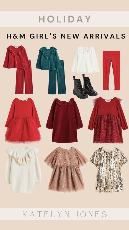 h&m girls holiday finds / h&m girls fashion finds / h&’ girls new arrivals / h&m girls clothing / holiday photo outfits / holiday style / christmas dresses/ christmas outfits / black booties 

#LTKkids #LTKHoliday #LTKSeasonal