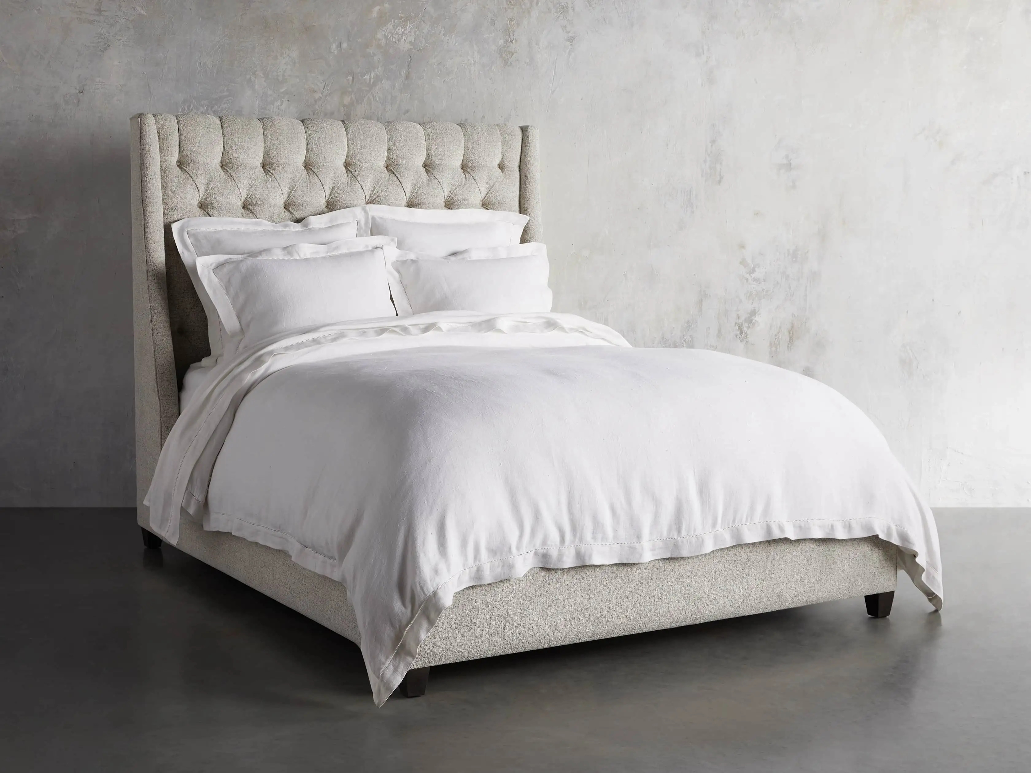 Devereaux 63"" Upholstered Tufted Queen Bed | Arhaus