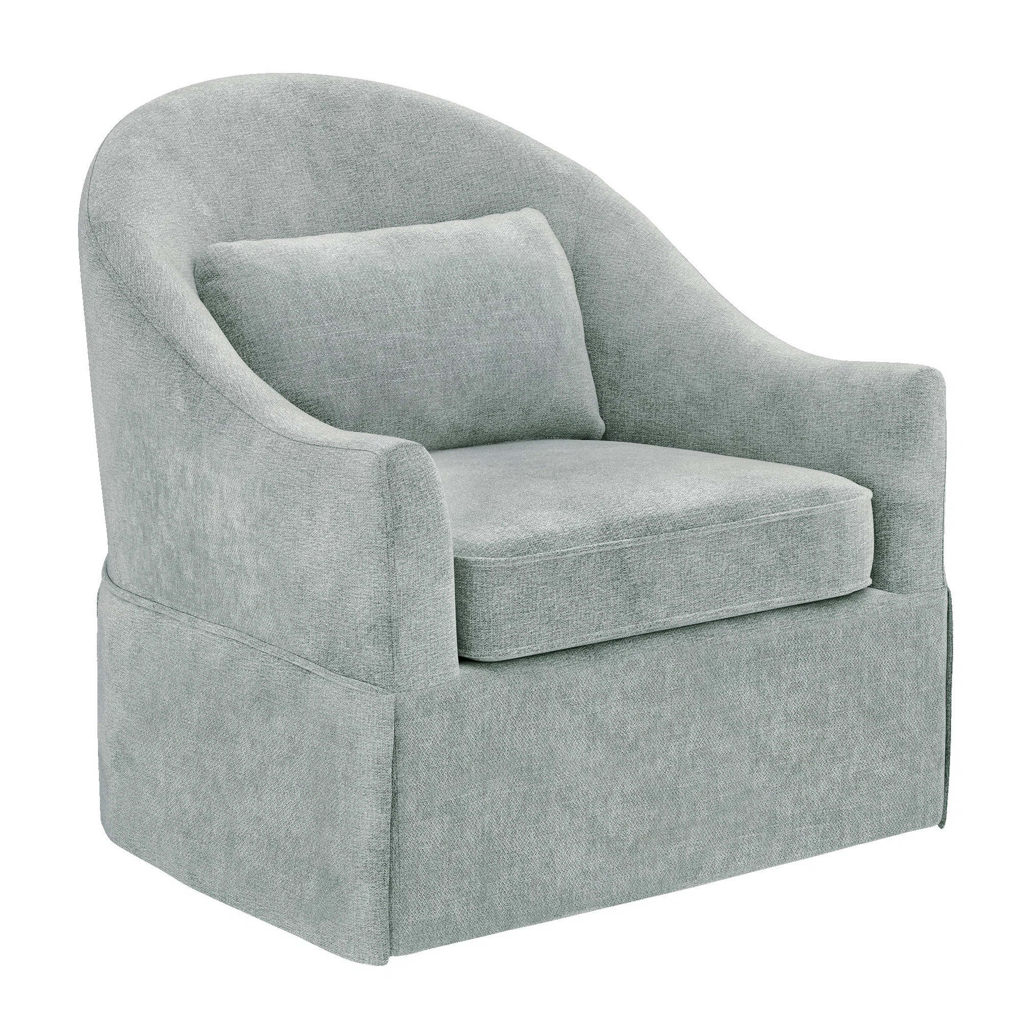 Martha 30.3 ″ Wide Upholstered Swivel Barrel Accent Chair | Wayfair North America