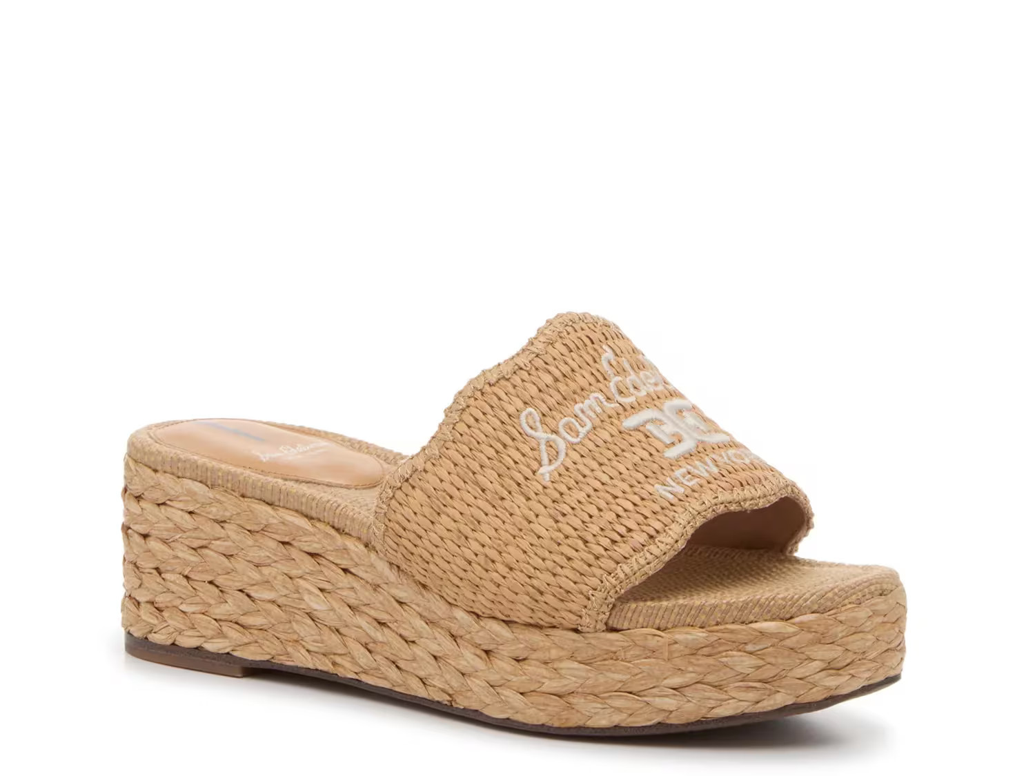 Sam Edelman Camila Wedge Sandal | Women's | Sand Raffia | Size 8.5 | Sandals | DSW