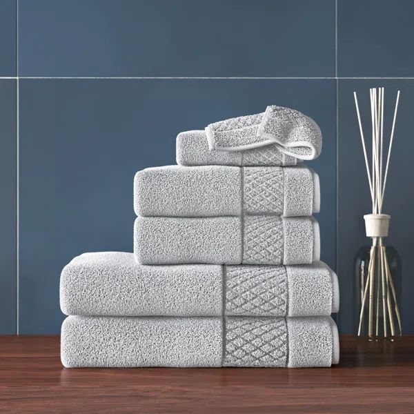 Annaleice 6 Piece 100% Cotton Towel Set (Set of 6) | Wayfair North America
