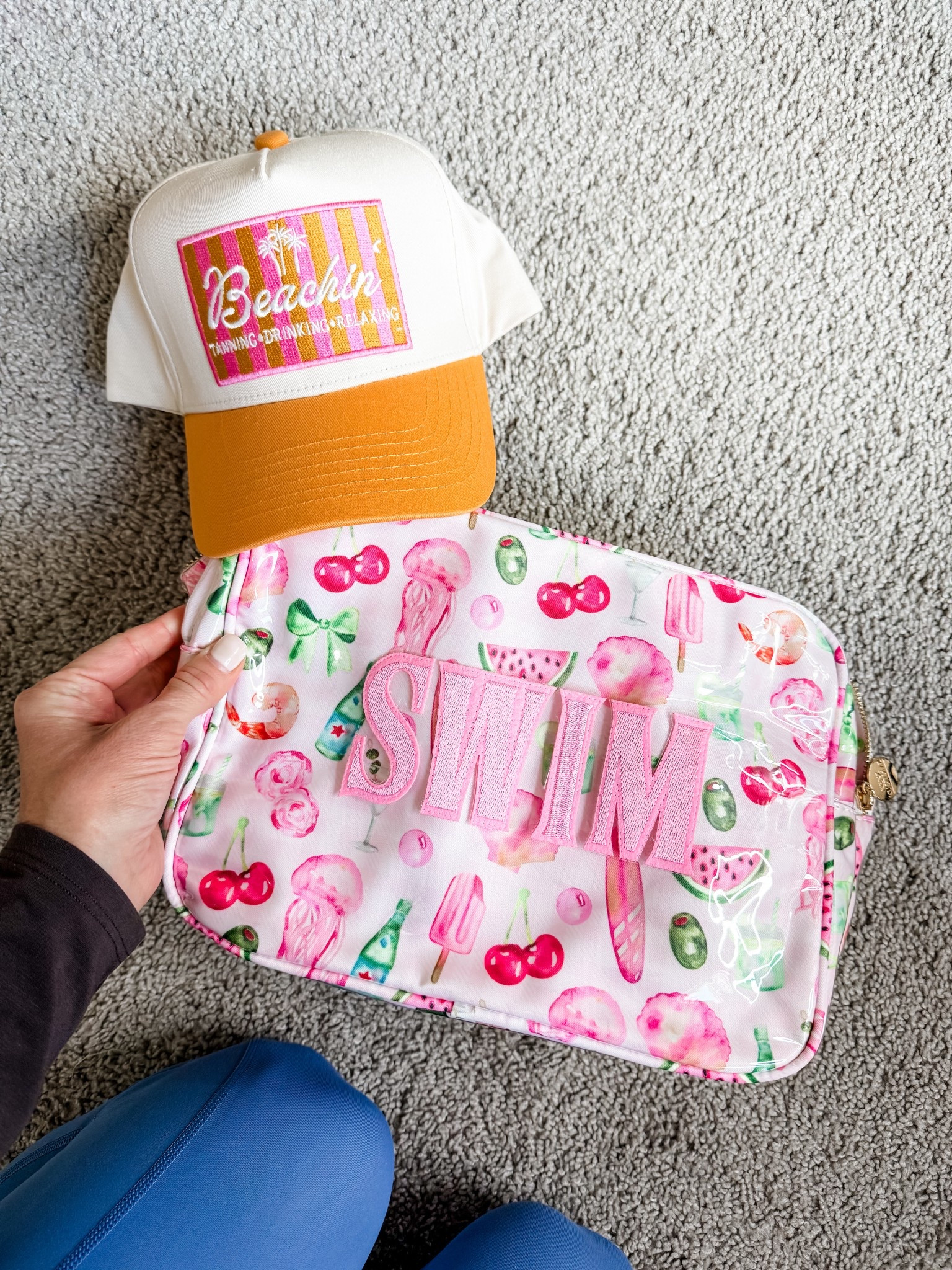 Got these super cute goodies from Kenz Kustomz but they came the day after we left for our trip! So I’ll definitely be bringing them on our next trip!

Kenz Kustomz has super cute bags, hats and more that can be personalized, customized or bought ready made!

We have a handful of their bags and hats and love them!

The hat comes in other colors, and the bag is very large and clear coated, perfect for beach days, and pool days!￼

Click here to shop!

Bags | clear coated | swim | beach bags | toiletry bag | suits | pool | vacay | toiletries | hat | beachin | resort | kids | mom | mom life | summer | travel | orange | pink | green | waterproof | 

#LTKSwim #LTKTravel #LTKSeasonal