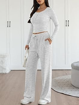 Trendy Queen 2 Piece Matching Lounge Sets for Women Fall Fashion Outfits 2026 Two Piece Travel Sw... | Amazon (US)