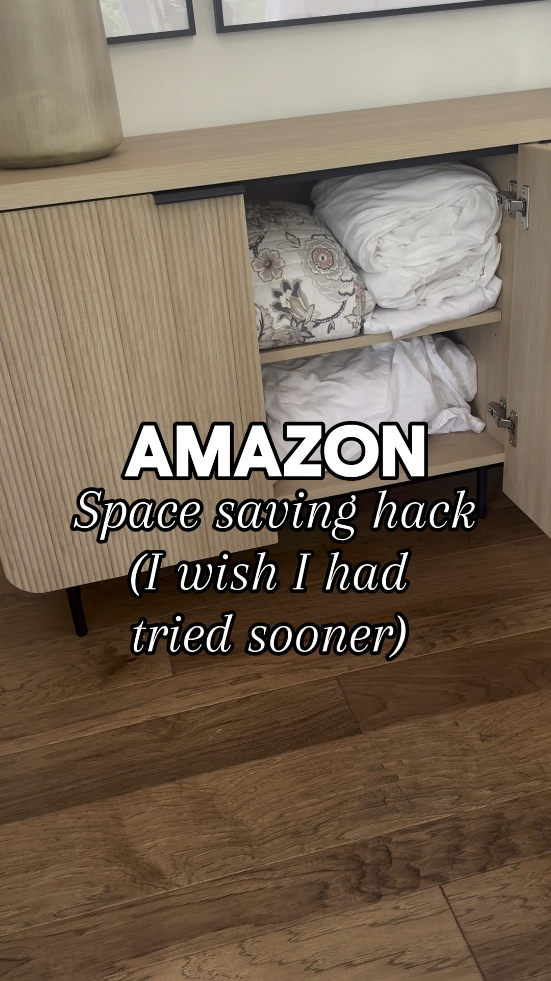 Why did I not try this earlier?! I am emptying closets bc we’re saving so much space now. Perfect for blankets, quilts, pillows, clothing…basically anything out of season to increase storage and closet space! So good!! 

#LTKHome #LTKVideo #LTKFamily