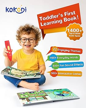 KOKODI Talking Pen Books Sets, Interactive Audio Sound Books Kids Learning Electronic Toys for Bo... | Amazon (US)