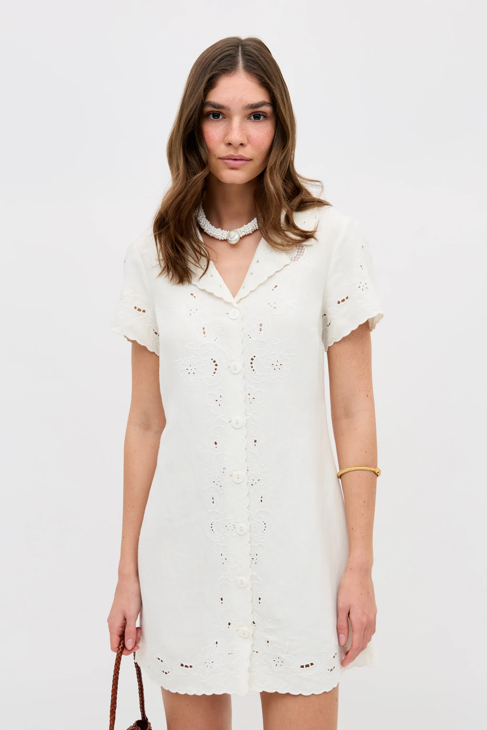 Zayanna - Esther Cutwork Embroidery Ivory | Rixo