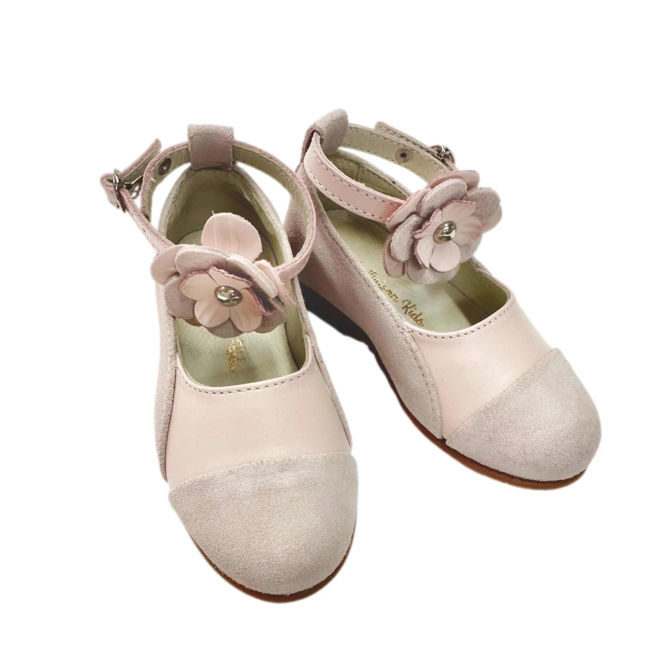 Faina Pink Leather Mary Janes | petite maison kids