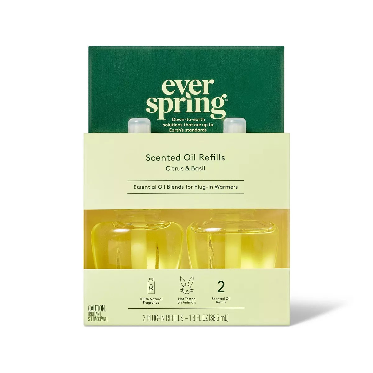 Scented Oil Refill Air Freshener - Citrus & Basil - 1.3 fl oz/2pk - Everspring™ | Target