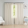 OYRING Beige Faux Linen Double Pinch Pleat Curtains for Living Room, Light Filtering Window Curta... | Amazon (US)
