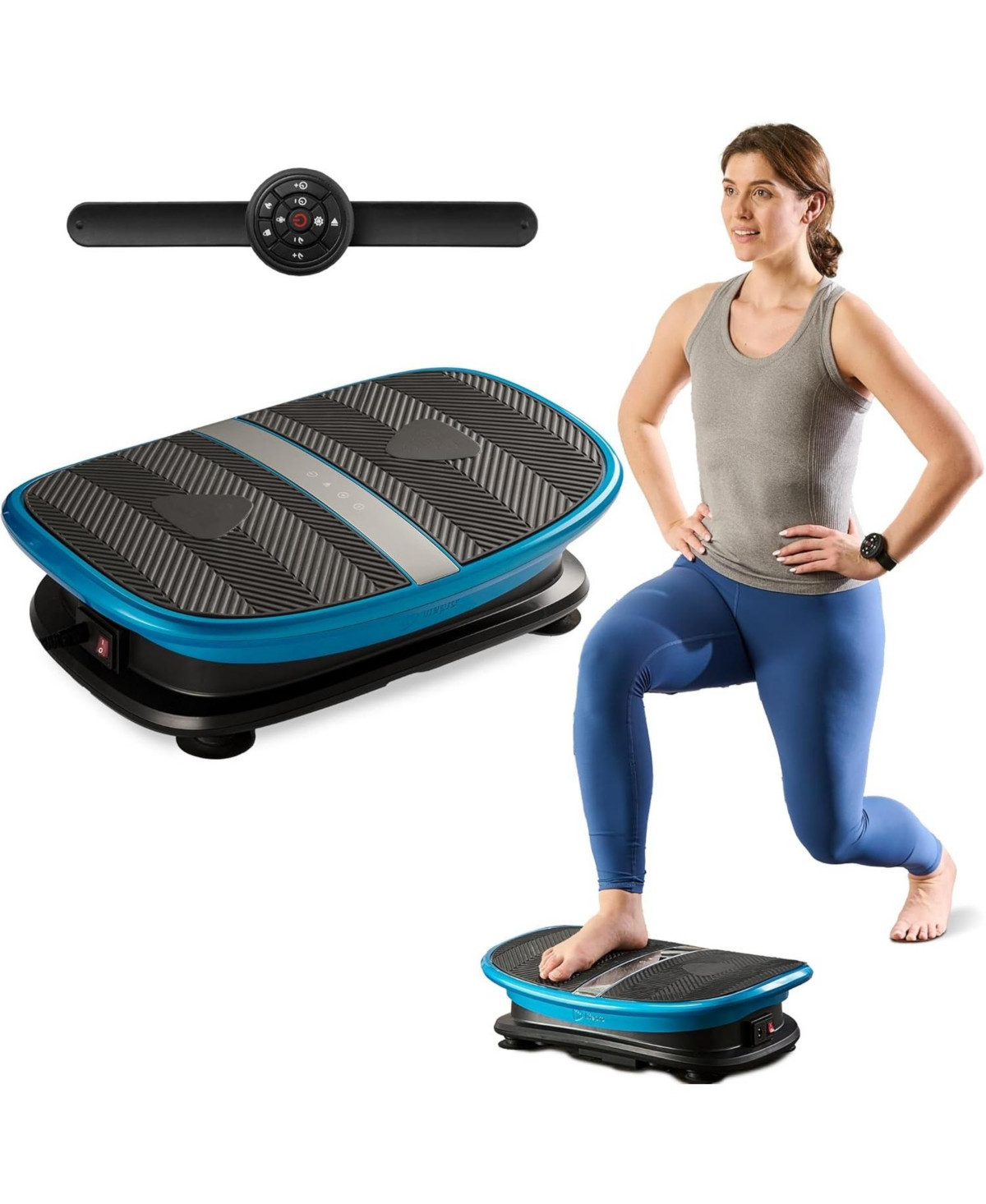 Lifepro Voice Controlled Vibration Plate – Whole Body Vibration Platform with Curved Ergonomic Design – Supports Lymphatic Drainage, Mus | Macy's