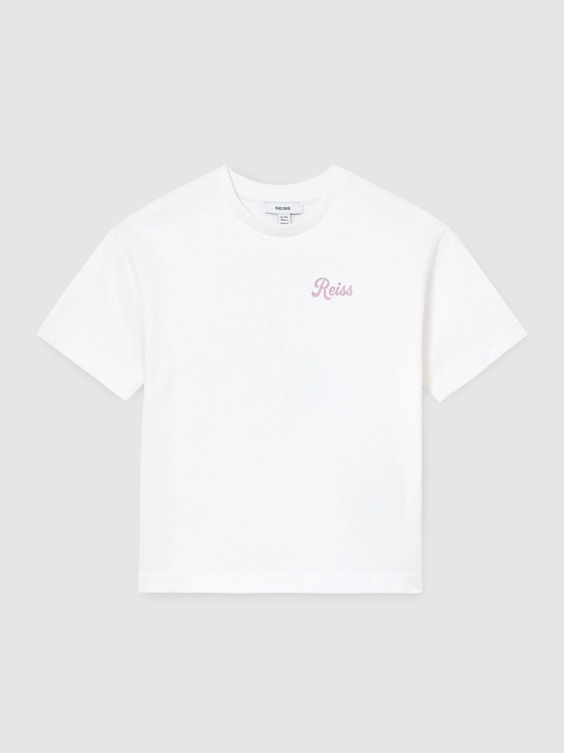 Reiss 3-9 yrs Cotton Ice Lolly-Print T-Shirt in Optic White - REISS | Reiss UK