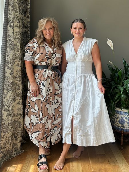 My beautiful daughter helped me with this Anthro try on. 

My Soren shirt dress wear without a belt or with. Size down though. 

Her dress just wasn’t for me. A bit too low but wow. So good on her! That one is tts. And comes in a cheetah print! 

Anthropologie sale dresses summer dress 

#LTKMidsize #LTKSaleAlert #LTKSummerSales