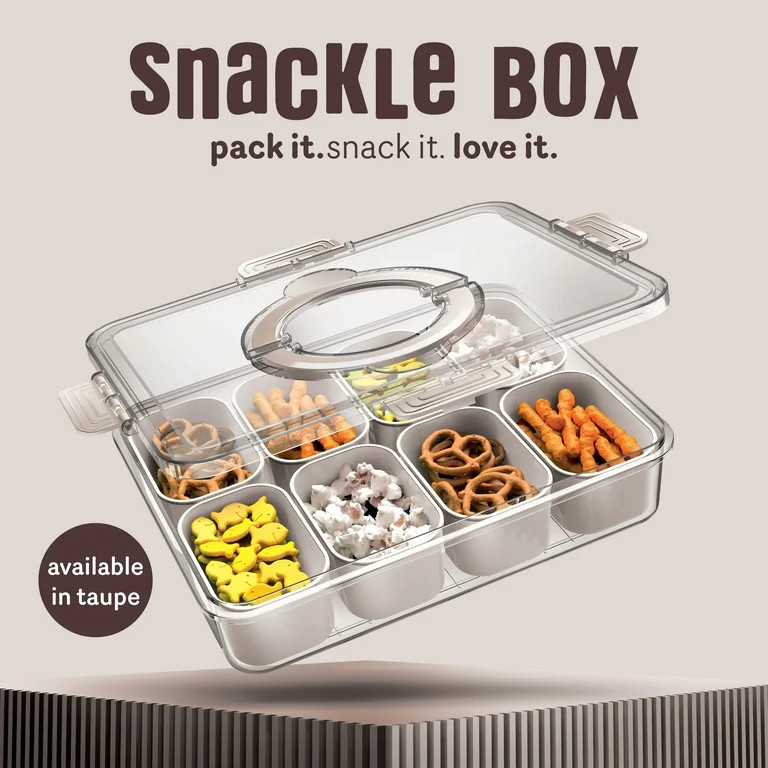 Cook With Color 8-Compartment Snackle Box, 8-Compartment Snackle Box for Snacks, Charcuterie, and... | Walmart (US)