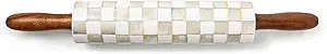 MACKENZIE-CHILDS Rolling Pin, Decorative Roller Pin for Baking, Cute Baking Supplies, Gray-and-Wh... | Amazon (US)