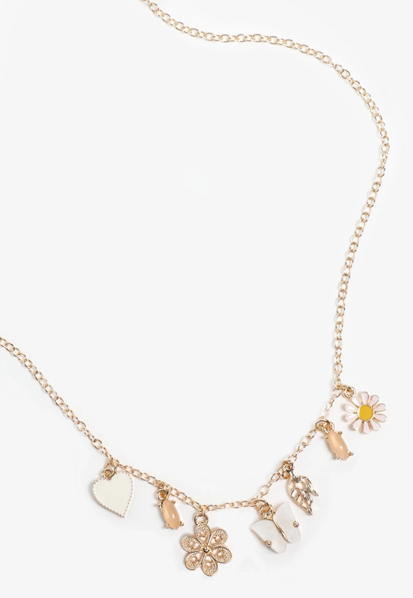 Gold Butterfly Charm Necklace | Maurices