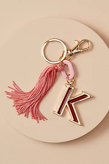 Monogram Taselled Key Ring | Anthropologie (UK)